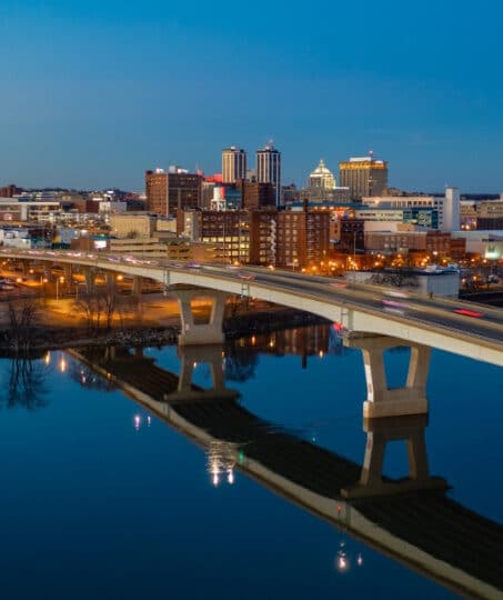 Bob Michel Bridge at late in the afternoon