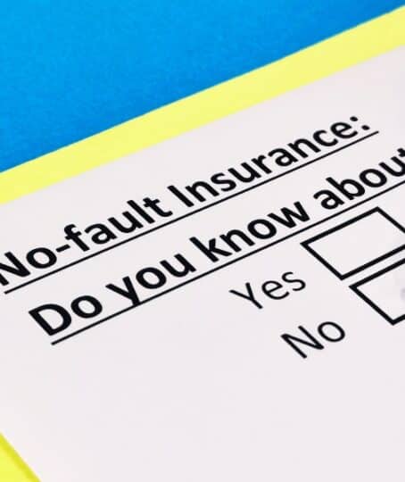 question about no fault insurance