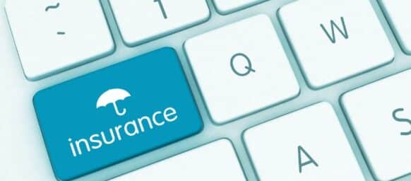 Online insurance on a keyboard