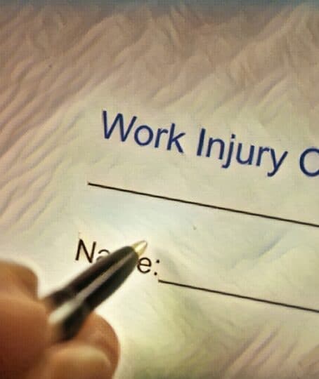 shot of word worker's compensation