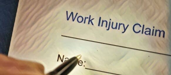 shot of word worker's compensation