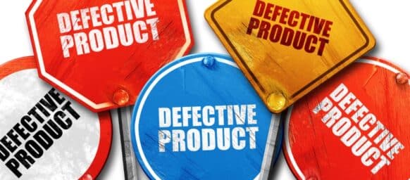 defective product signs. concept of medical device distributors defective products