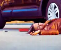 Injured pedestrian in a car accident. Pedestrian Accidents in Parking Lots